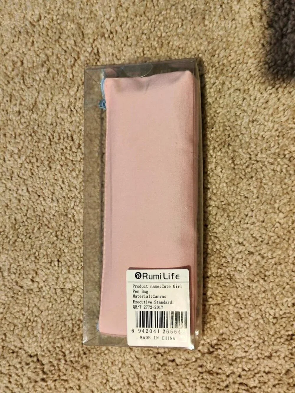 Pink and blue cute girl pencil case